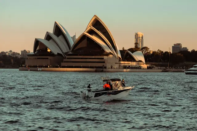 Sydney Opera House across the harbour