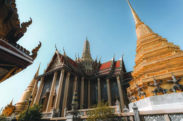 The golden chedi at Wat Phra Kaew, Bangkok